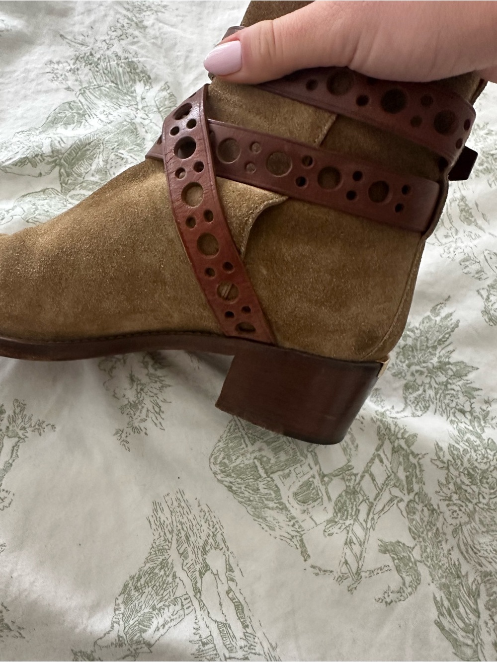 Vintage Burberry Vaughan Suede Boots - Picture 9 of 9